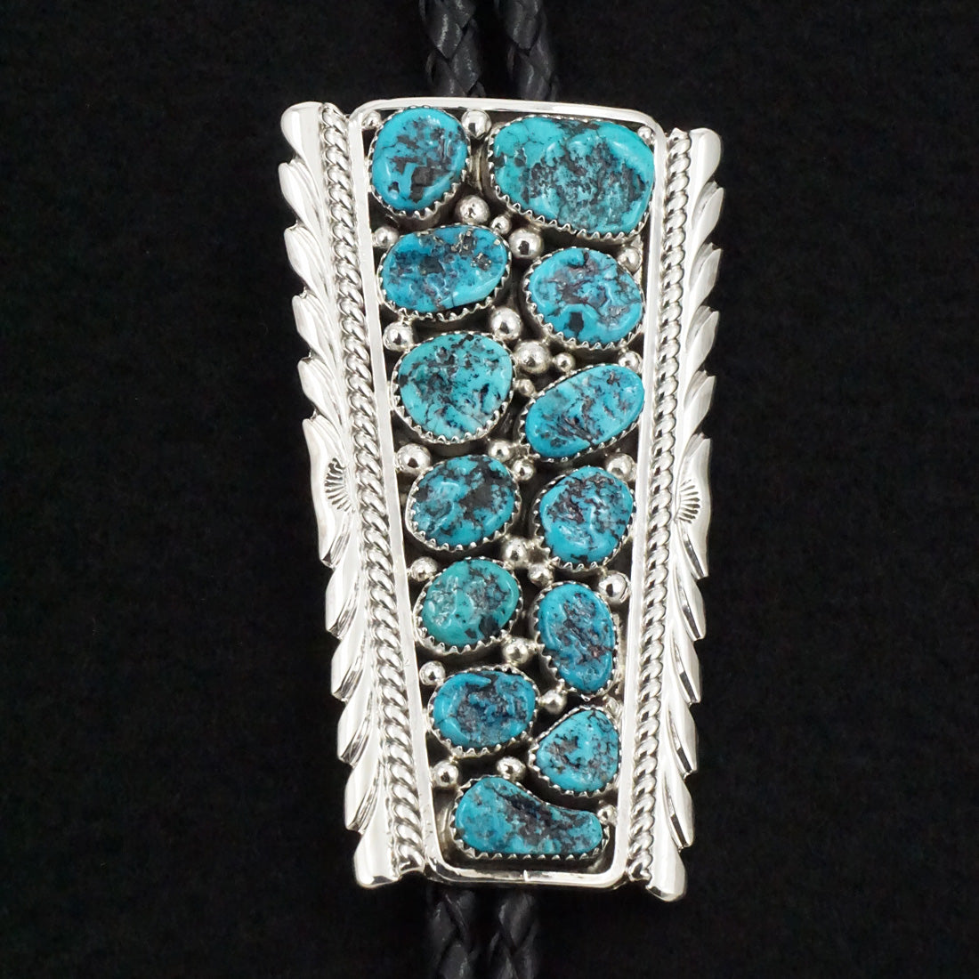 Martin Muskett Turquoise & Sterling Silver Bolo Tie