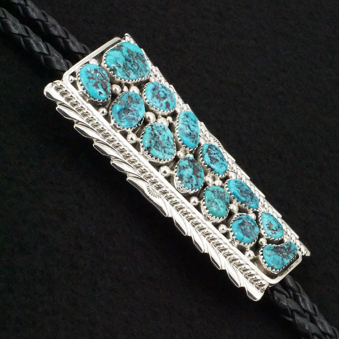 Martin Muskett Turquoise & Sterling Silver Bolo Tie