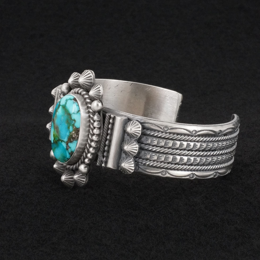 Michael Calladitto Turquoise & Sterling Silver Bracelet