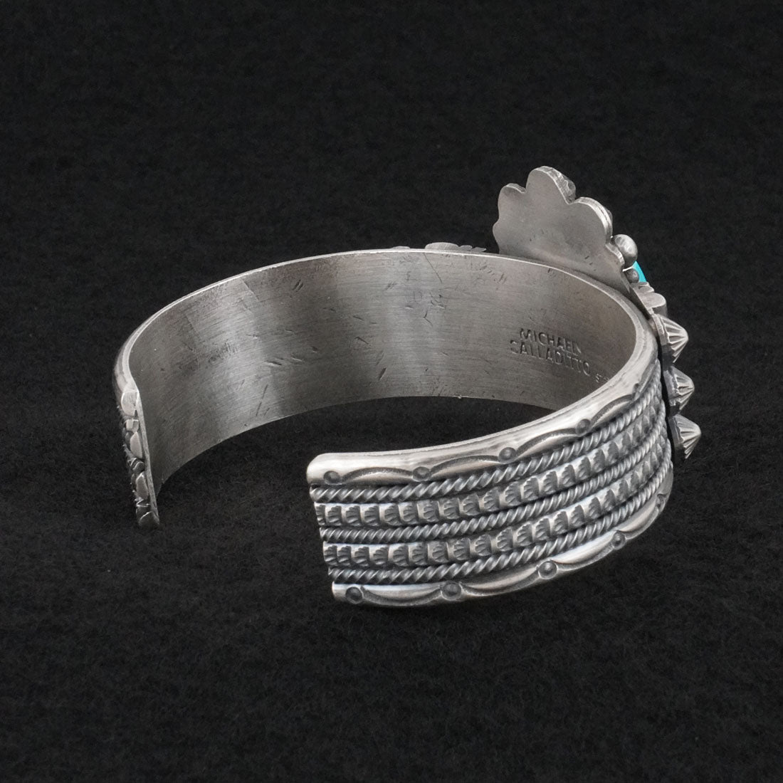 Michael Calladitto Turquoise & Sterling Silver Bracelet