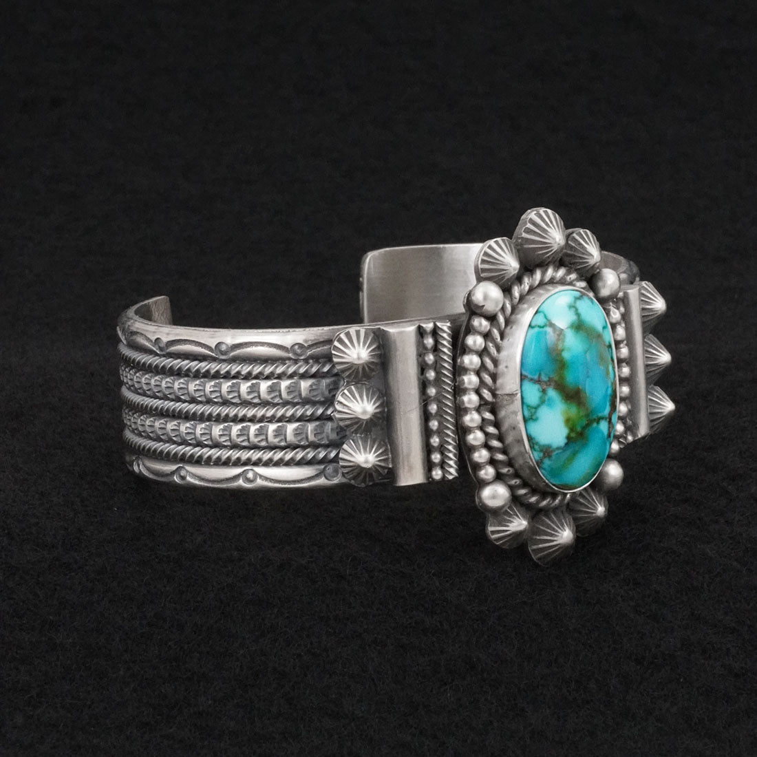 Michael Calladitto Turquoise & Sterling Silver Bracelet