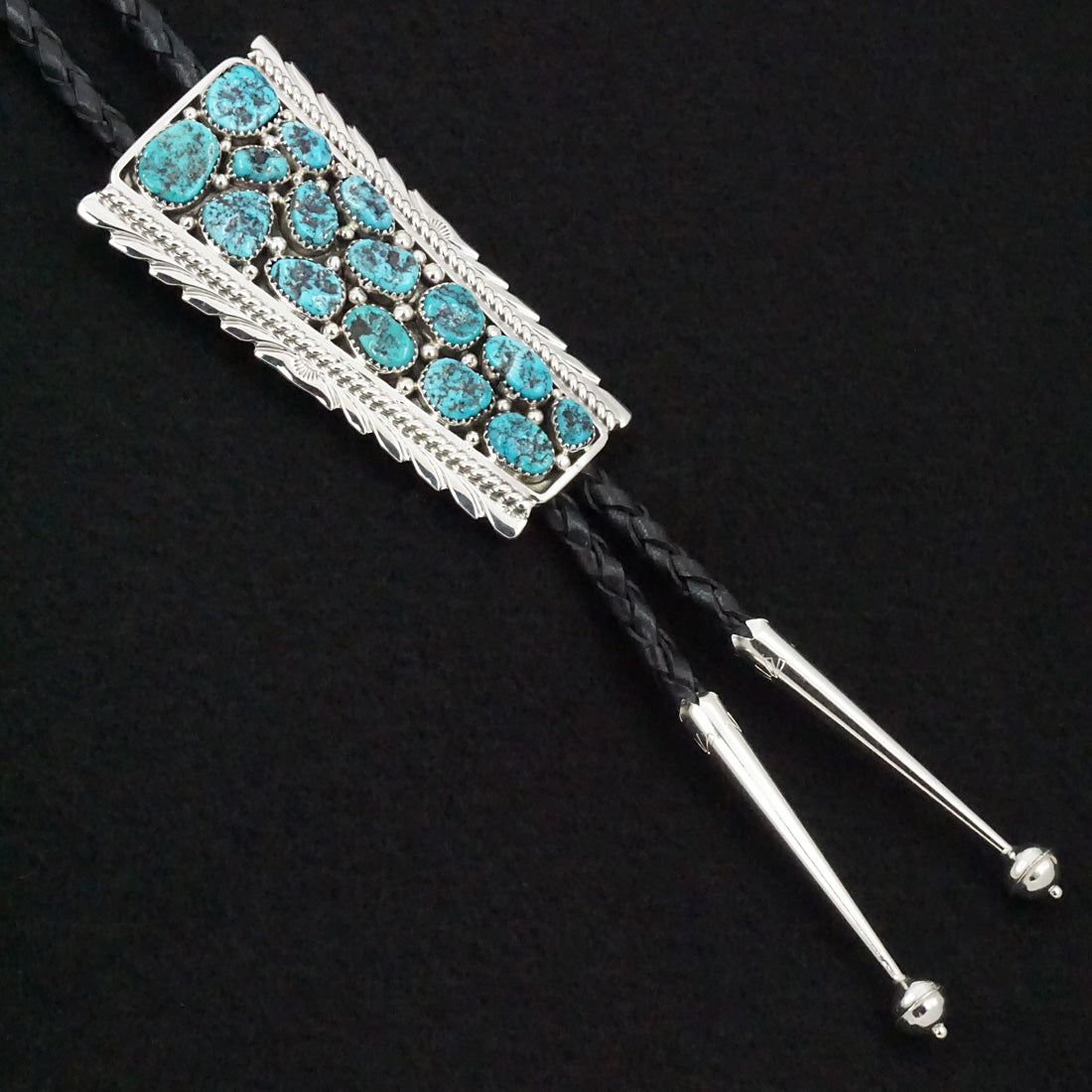 Martin Muskett Turquoise & Sterling Silver Bolo Tie