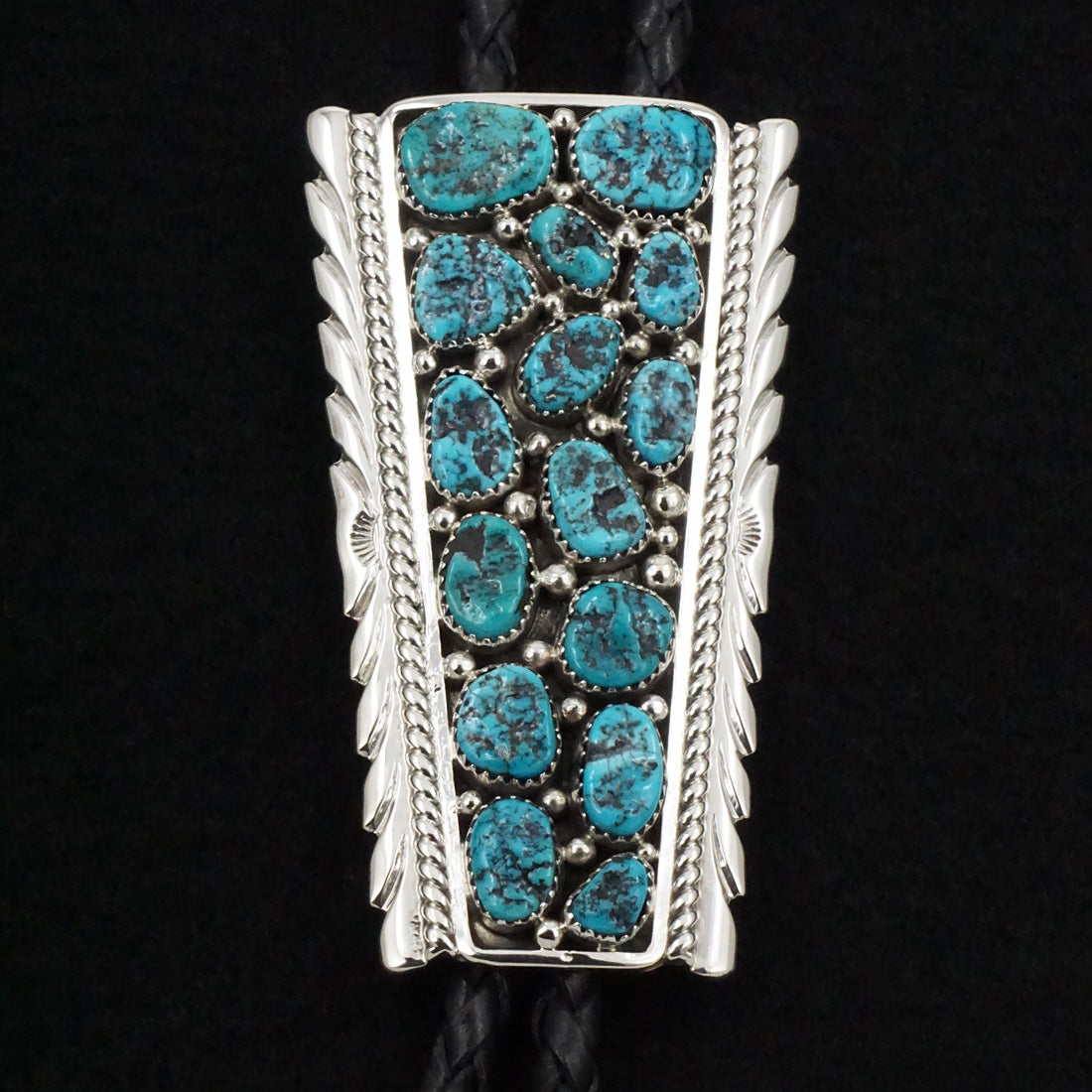 Martin Muskett Turquoise & Sterling Silver Bolo Tie