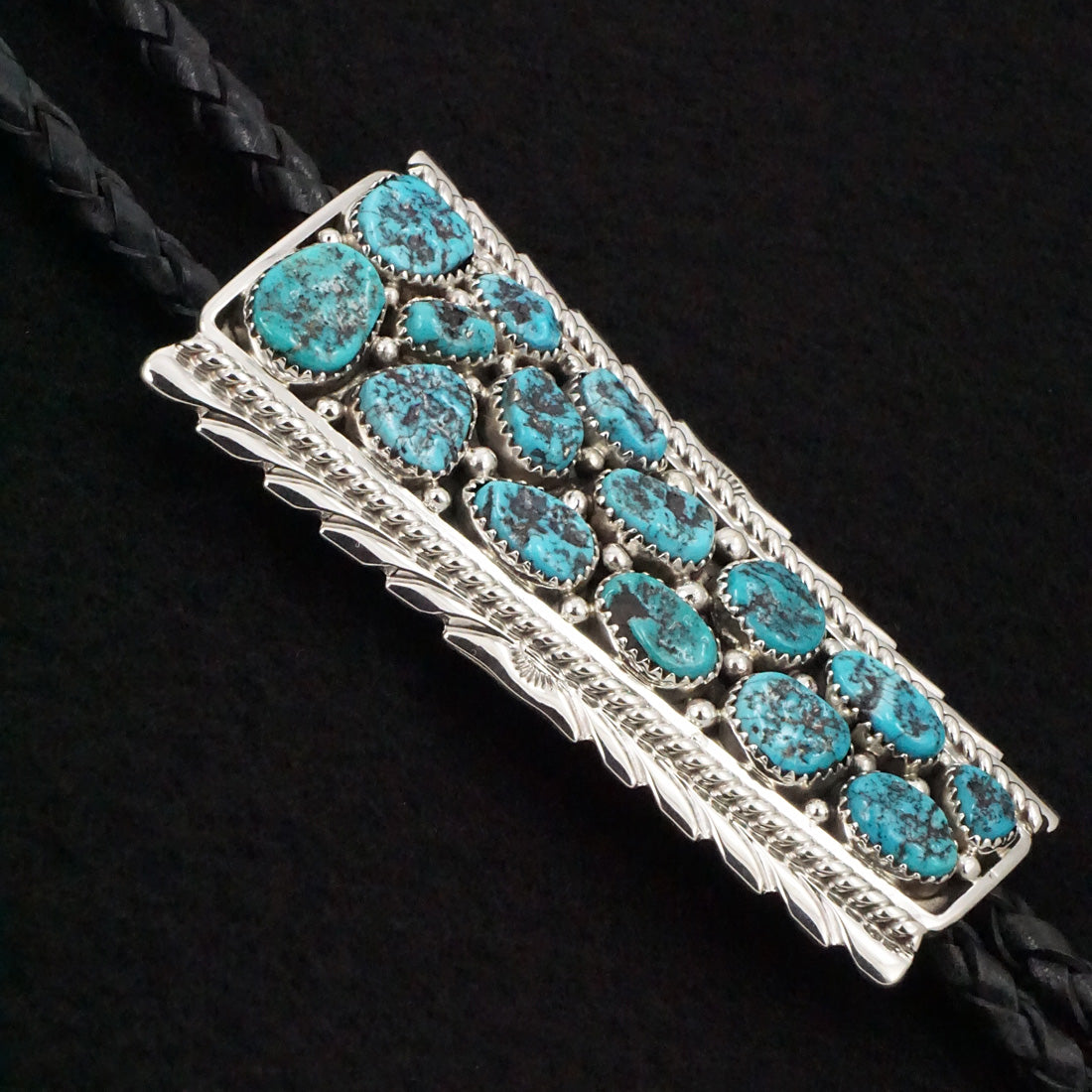 Martin Muskett Turquoise & Sterling Silver Bolo Tie