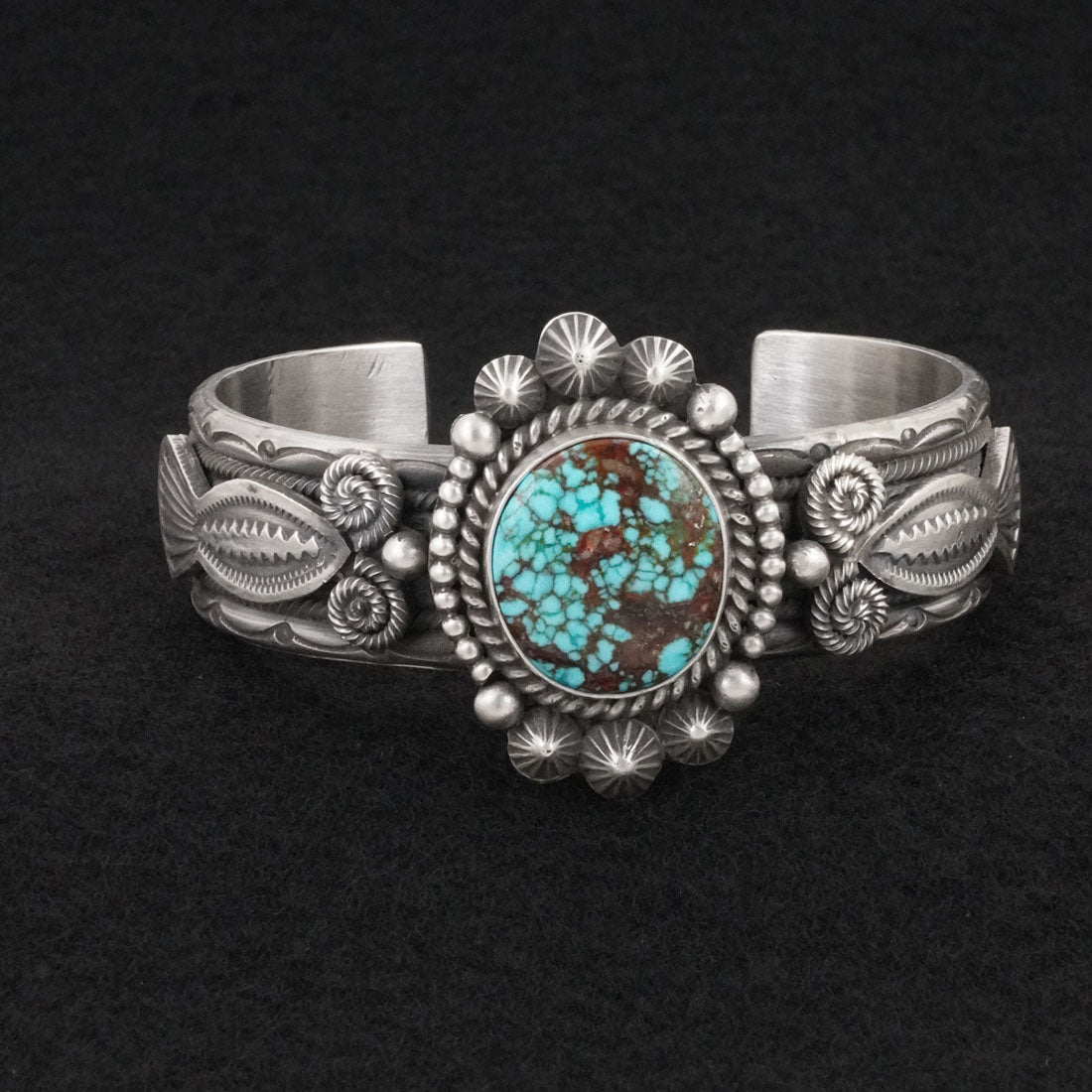 Michael Calladitto Turquoise & Sterling Silver Bracelet