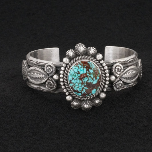 Michael Calladitto Turquoise & Sterling Silver Bracelet
