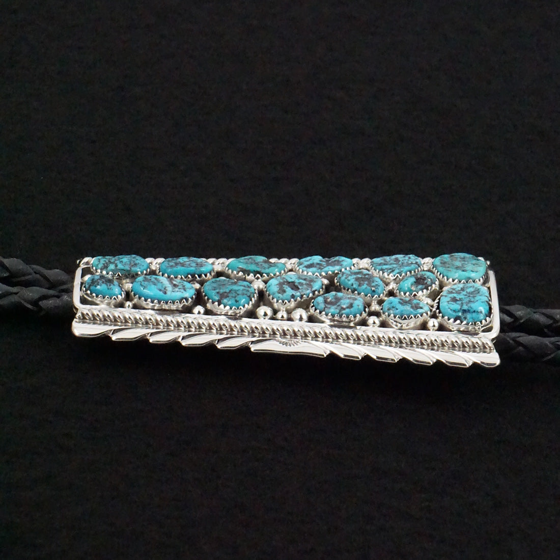 Martin Muskett Turquoise & Sterling Silver Bolo Tie