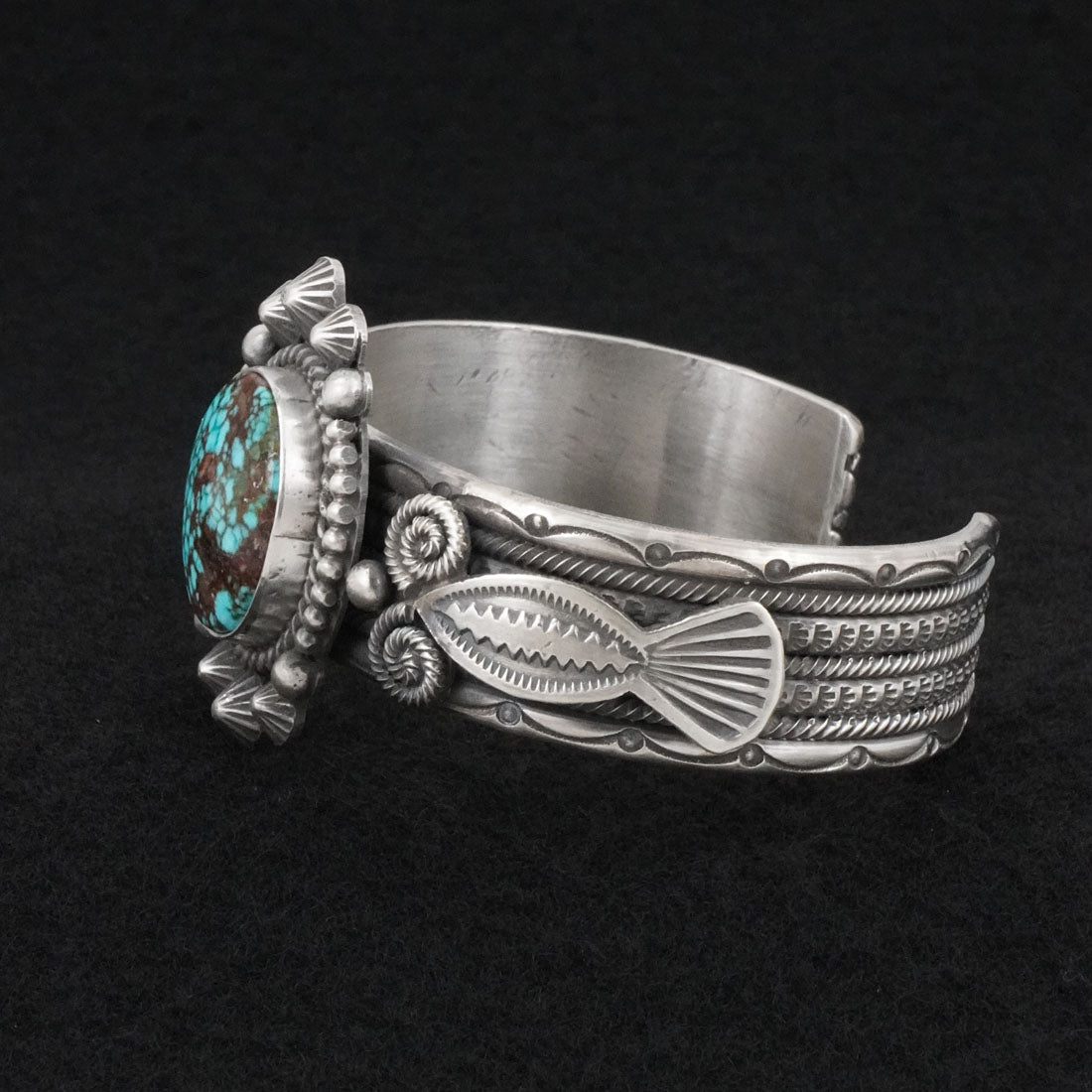 Michael Calladitto Turquoise & Sterling Silver Bracelet