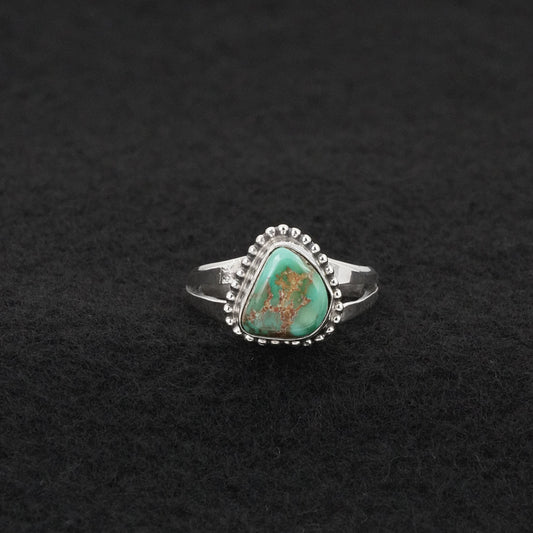 Randy Billy Turquoise & Sterling Silver Ring Size 6
