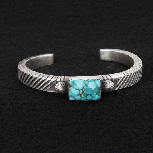 Calvin Martinez Turquoise & Sterling Silver Bracelet