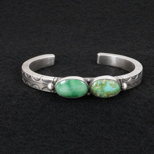 Calvin Martinez Turquoise & Sterling Silver Bracelet
