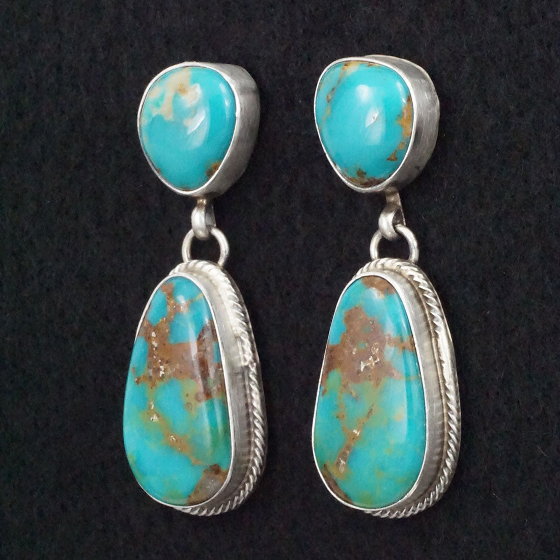 Kathleen Livingston Turquoise & Sterling Silver Earrings