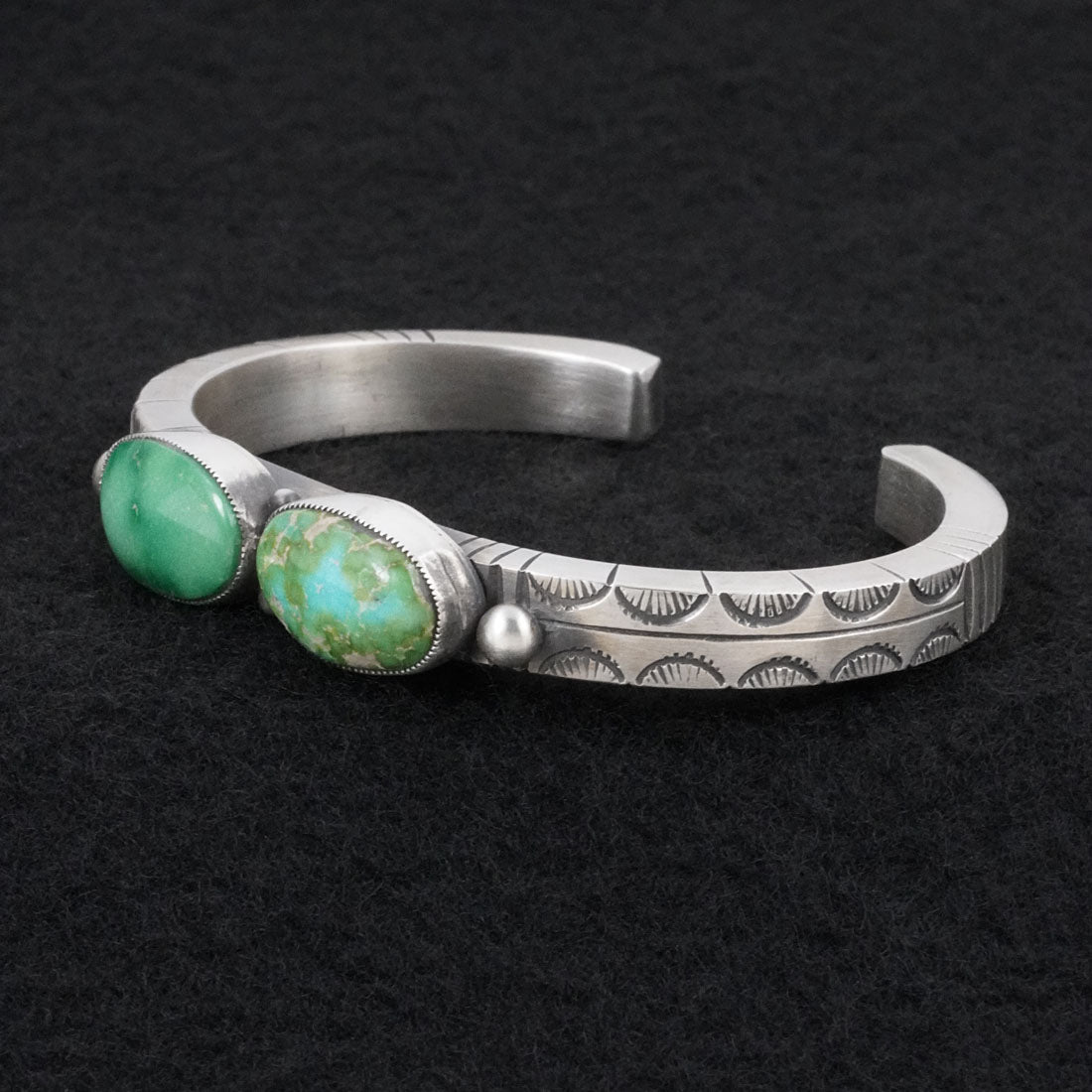 Calvin Martinez Turquoise & Sterling Silver Bracelet