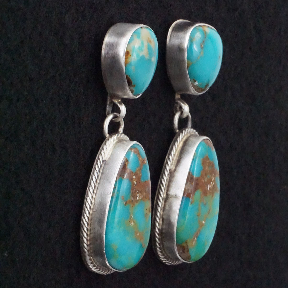 Kathleen Livingston Turquoise & Sterling Silver Earrings