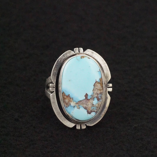 Randy Billy Turquoise & Sterling Silver Ring Size 9