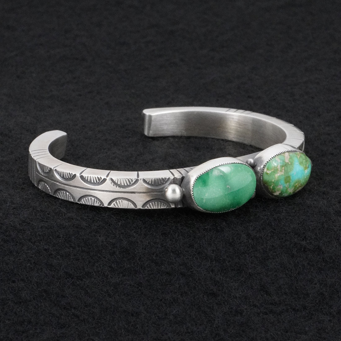 Calvin Martinez Turquoise & Sterling Silver Bracelet