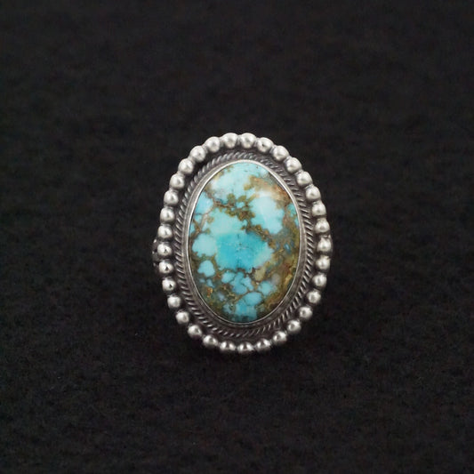 Marita Benally Turquoise & Sterling Silver Ring Size 8