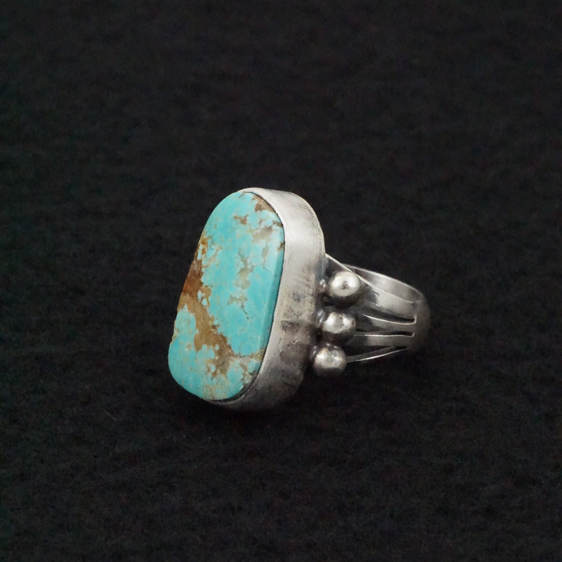 Marita Benally Turquoise & Sterling Silver Ring Size 5.5