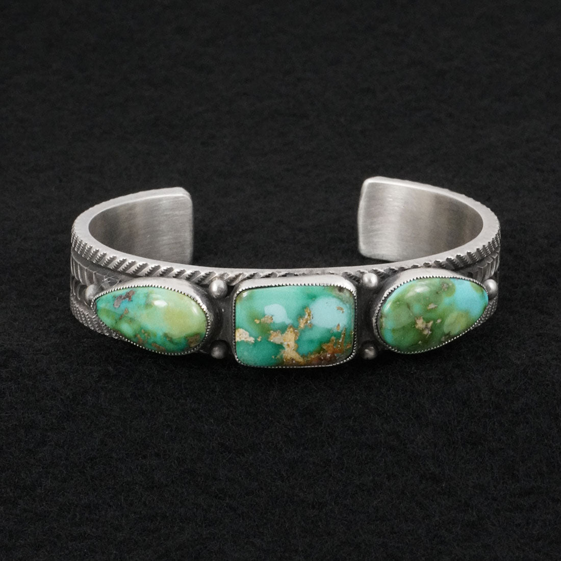 Calvin Martinez Turquoise & Sterling Silver Bracelet
