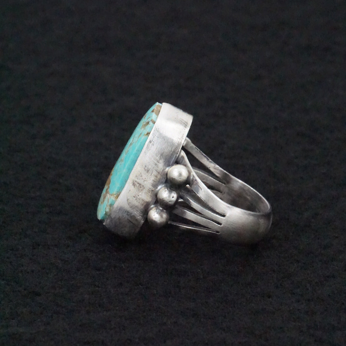 Marita Benally Turquoise & Sterling Silver Ring Size 5.5