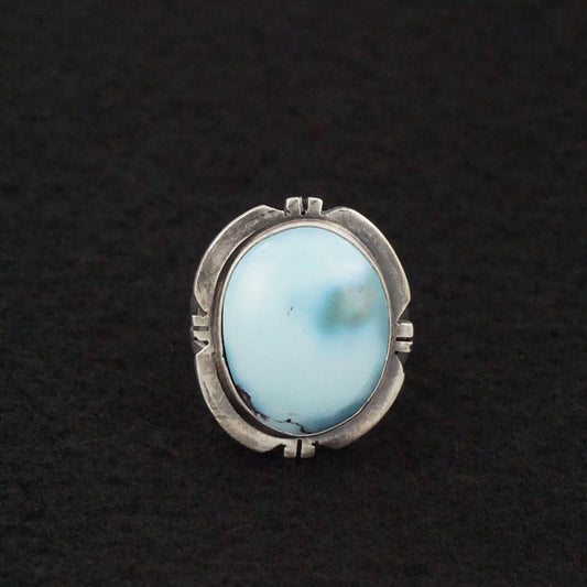 Randy Billy Turquoise & Sterling Silver Ring Size 8