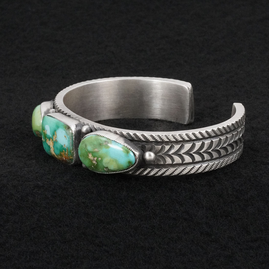 Calvin Martinez Turquoise & Sterling Silver Bracelet