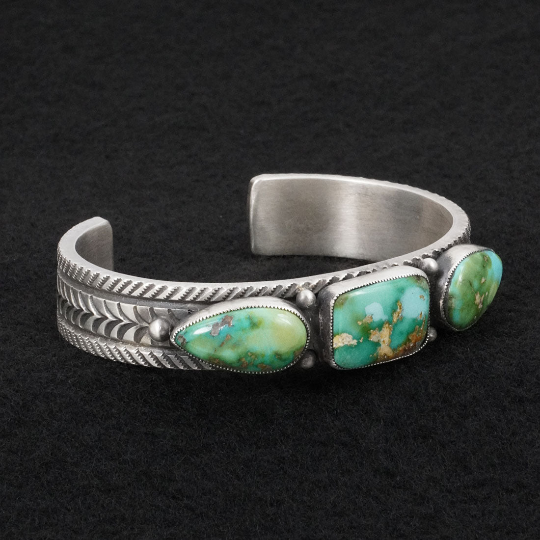 Calvin Martinez Turquoise & Sterling Silver Bracelet