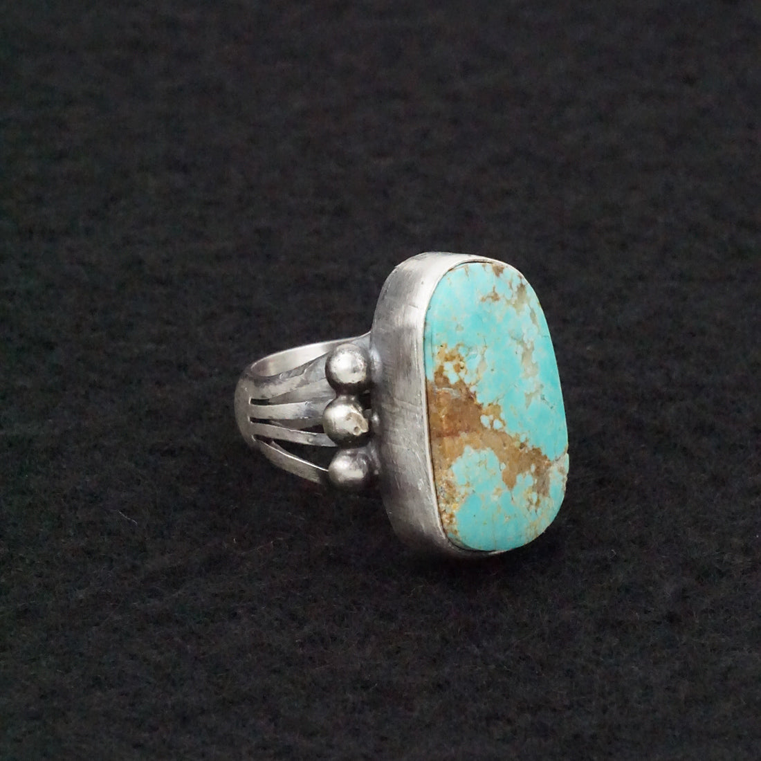 Marita Benally Turquoise & Sterling Silver Ring Size 5.5