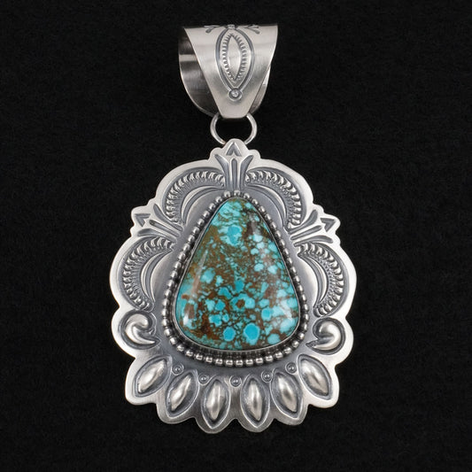 Arnold Blackgoat Turquoise & Sterling Silver Pendant