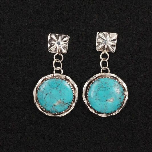 Ernest Hawthorne Turquoise & Sterling Silver Earrings