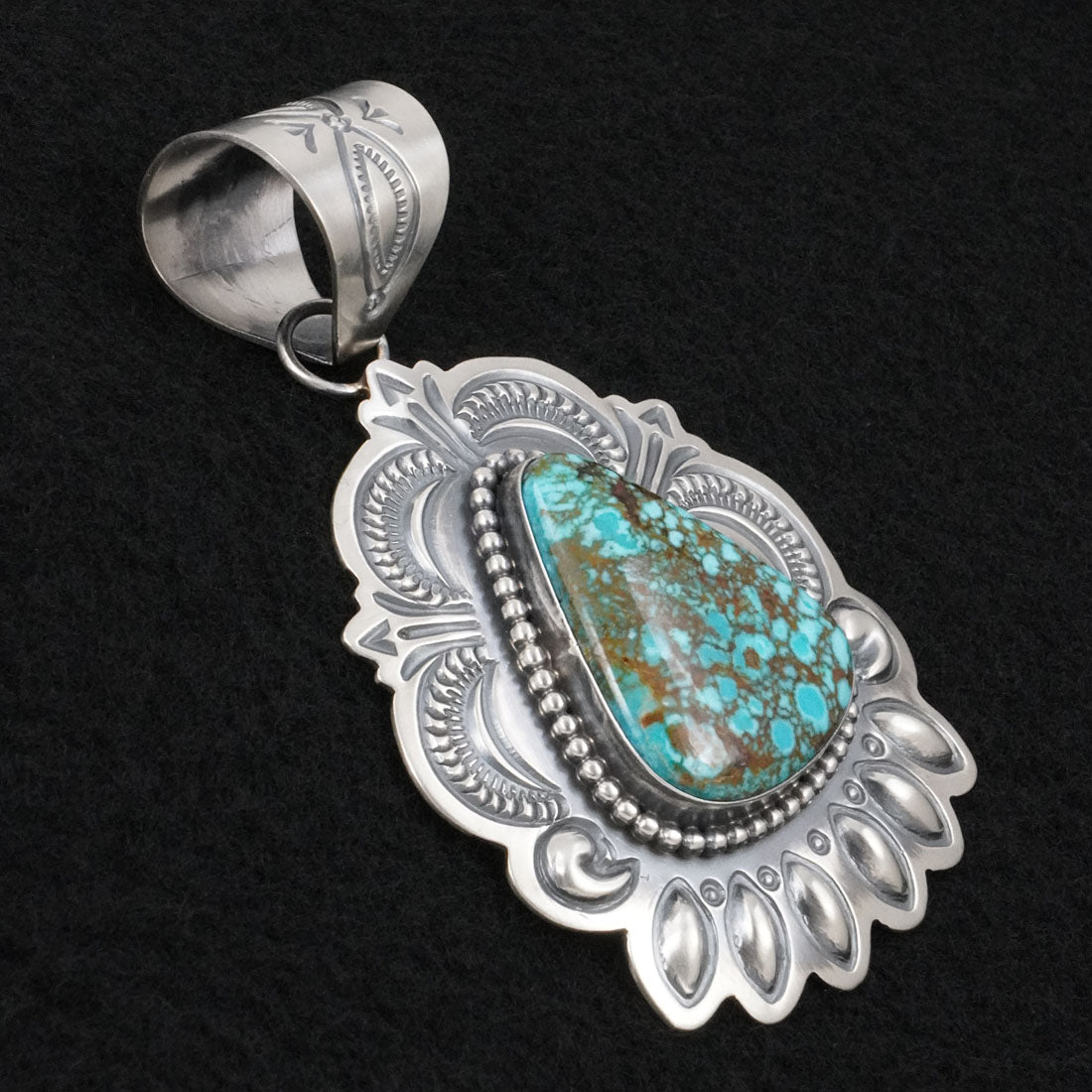 Arnold Blackgoat Turquoise & Sterling Silver Pendant