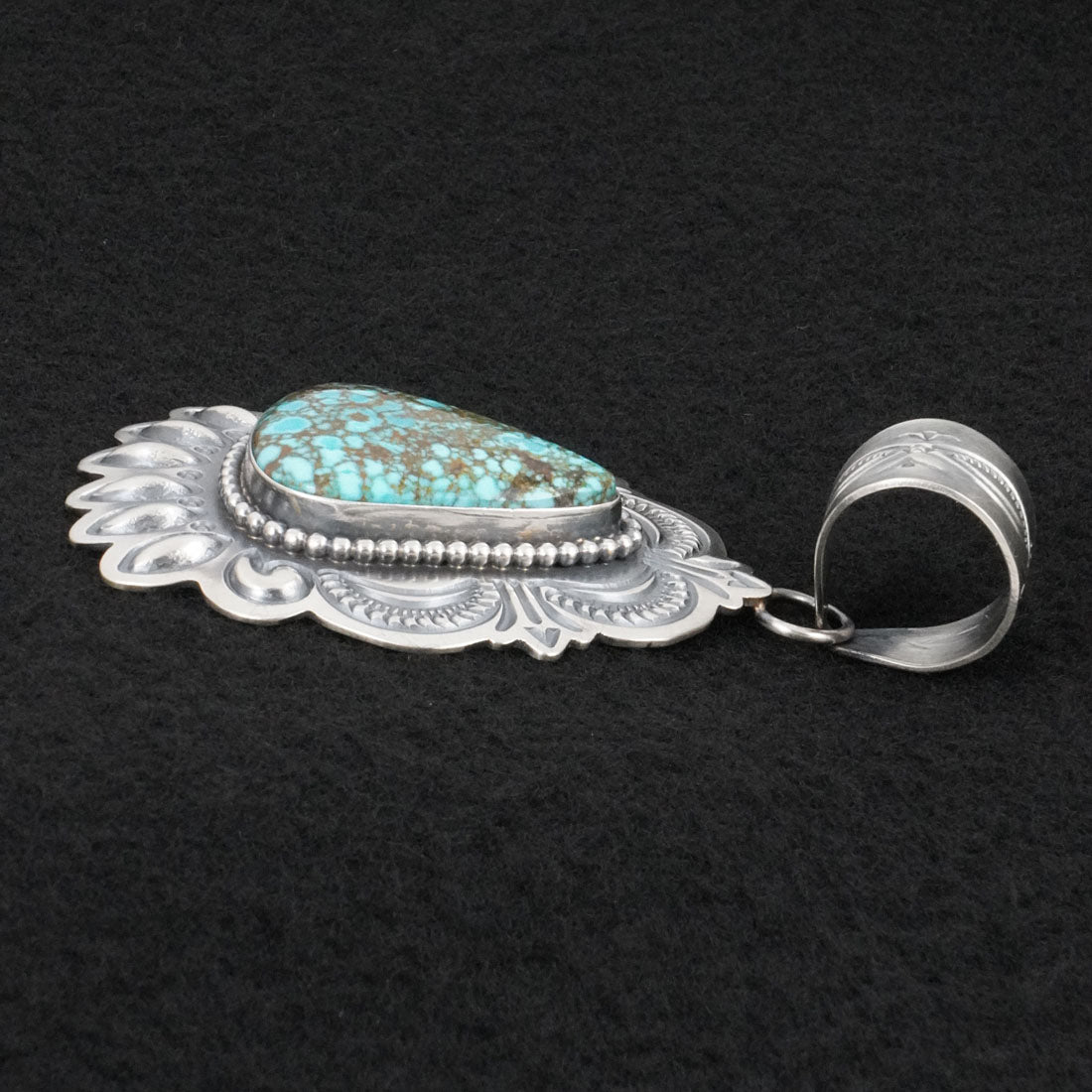 Arnold Blackgoat Turquoise & Sterling Silver Pendant