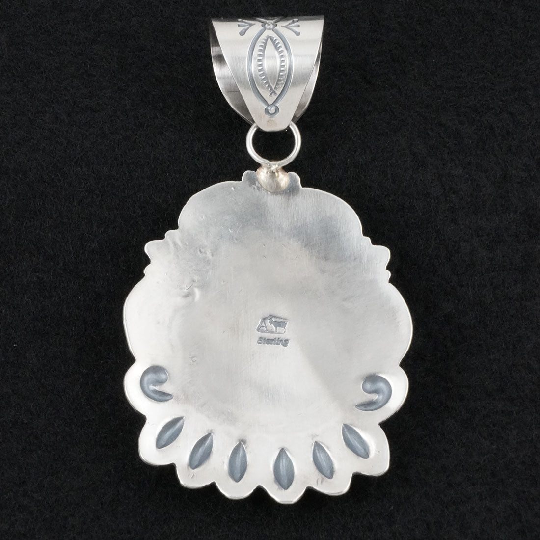 Arnold Blackgoat Turquoise & Sterling Silver Pendant