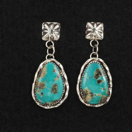 Ernest Hawthorne Turquoise & Sterling Silver Earrings