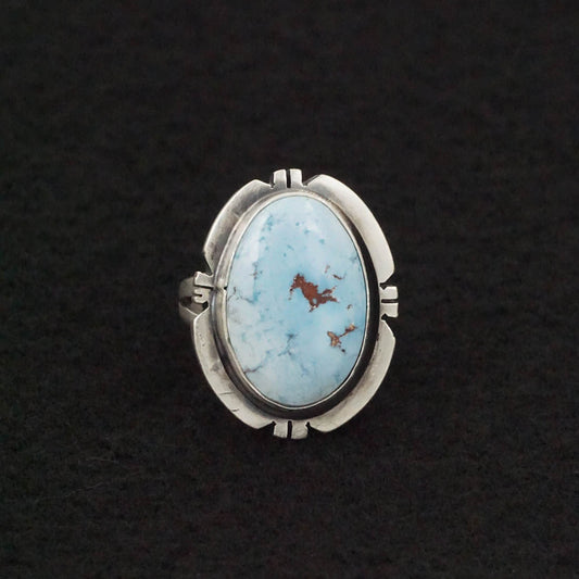 Randy Billy Turquoise & Sterling Silver Ring Size 6