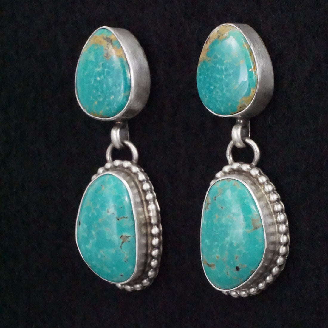 Kathleen Livingston Turquoise & Sterling Silver Earrings