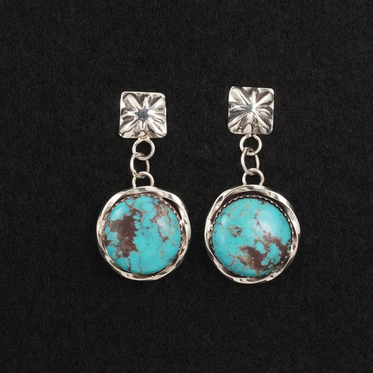 Ernest Hawthorne Turquoise & Sterling Silver Earrings