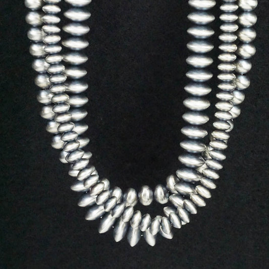 Dorinda Mariano Sterling Silver Navajo Pearl Necklace 20"