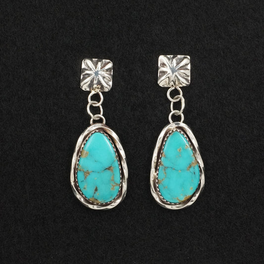 Ernest Hawthorne Turquoise & Sterling Silver Earrings