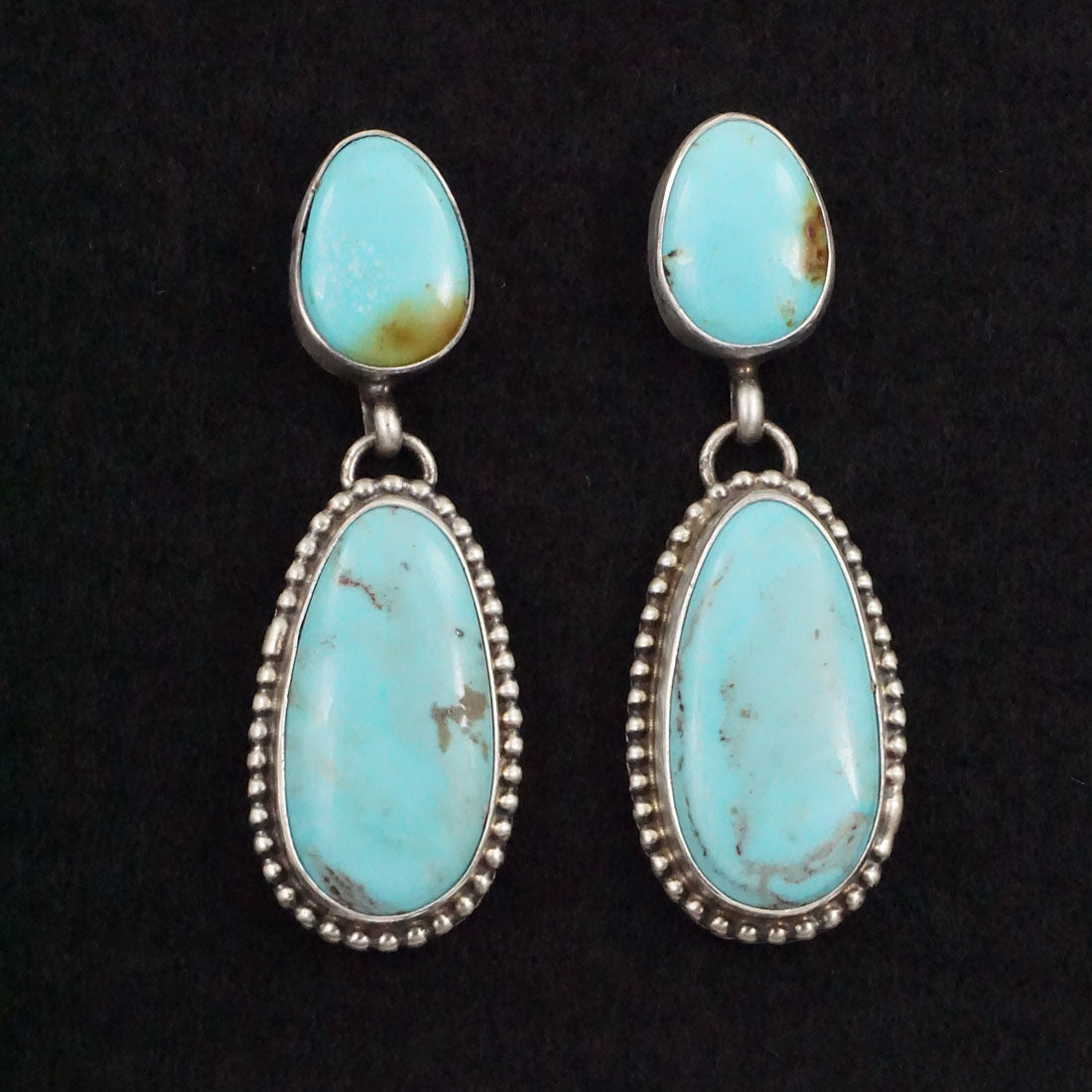 Kathleen Livingston Turquoise & Sterling Silver Earrings