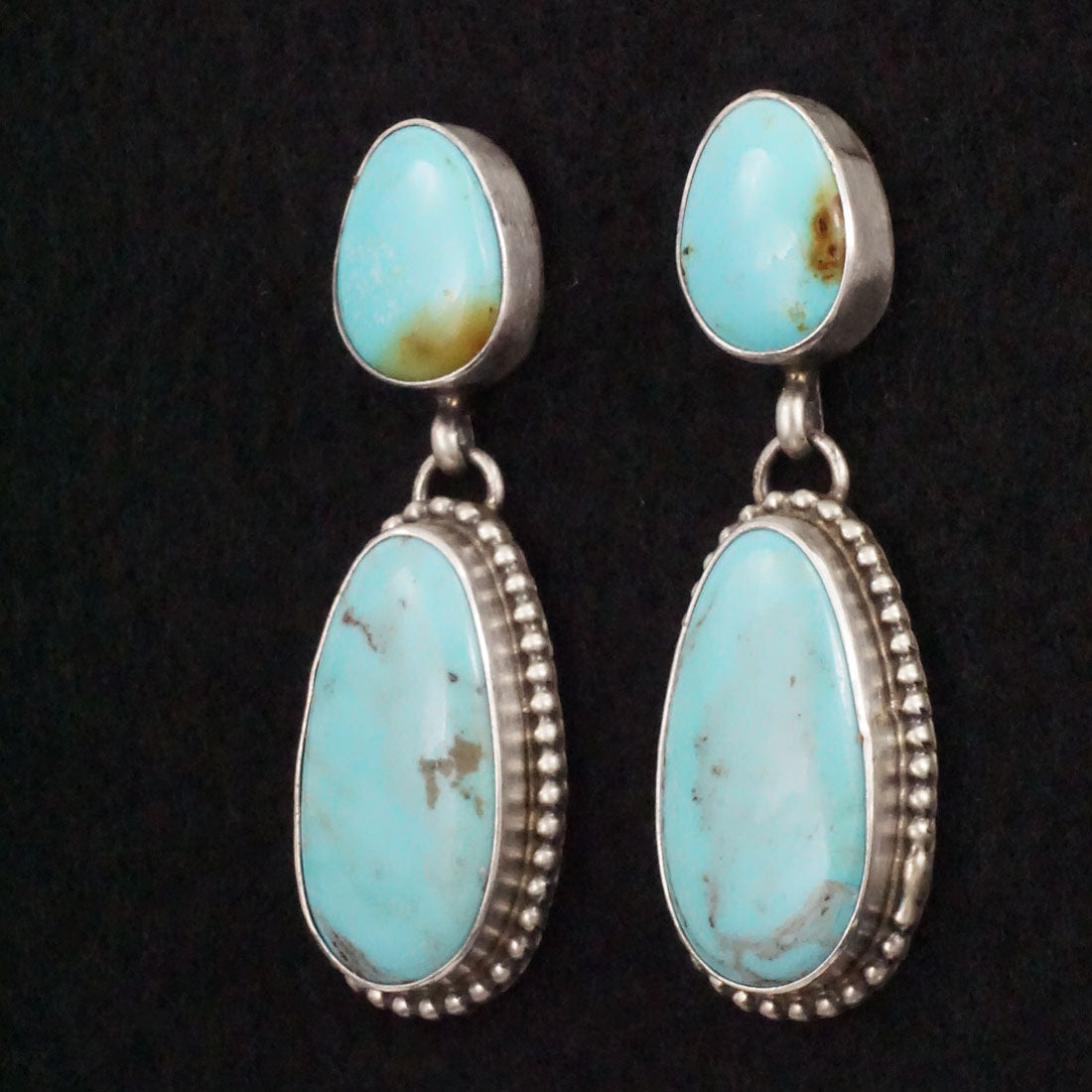 Kathleen Livingston Turquoise & Sterling Silver Earrings