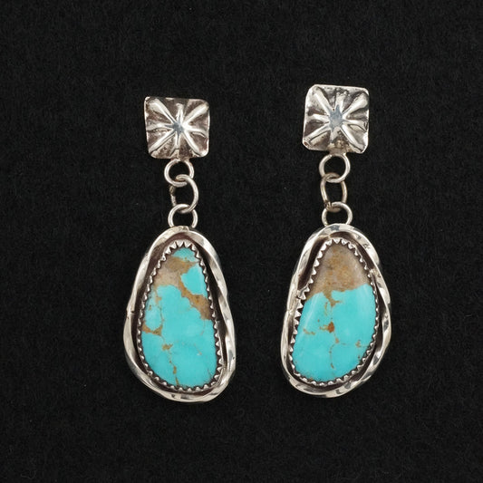 Ernest Hawthorne Turquoise & Sterling Silver Earrings