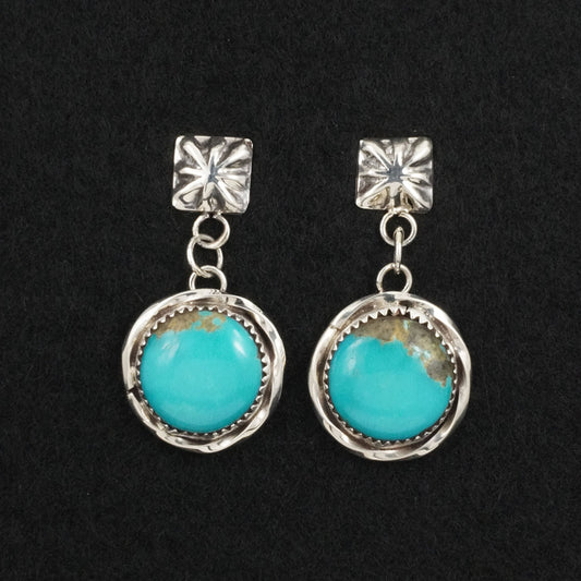 Ernest Hawthorne Turquoise & Sterling Silver Earrings