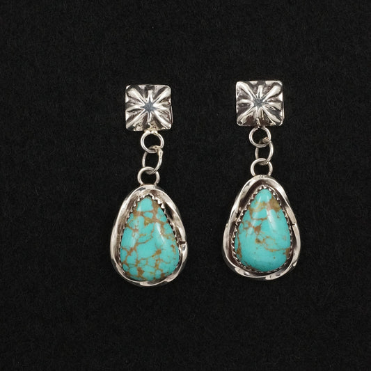 Ernest Hawthorne Turquoise & Sterling Silver Earrings