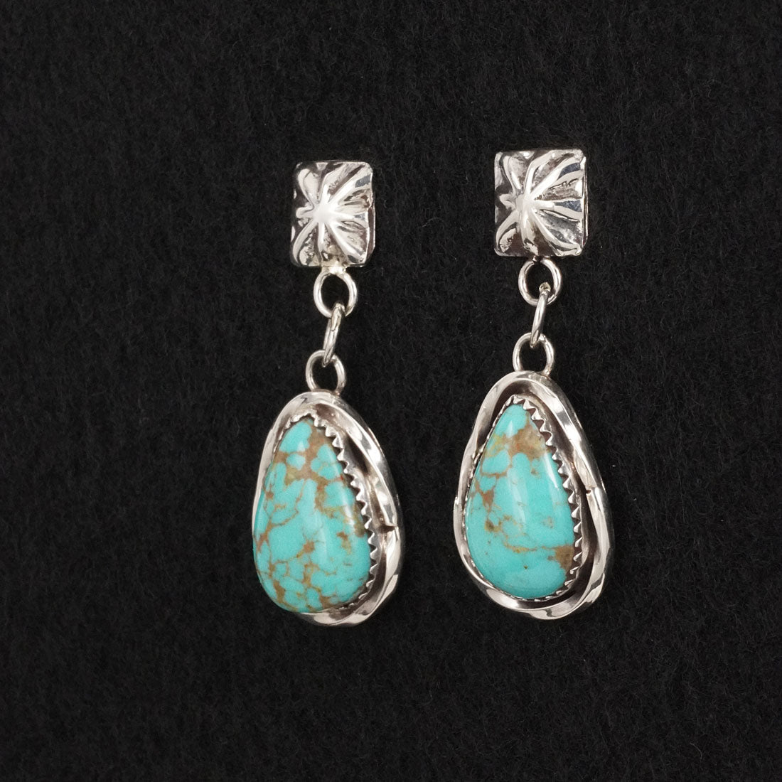 Ernest Hawthorne Turquoise & Sterling Silver Earrings