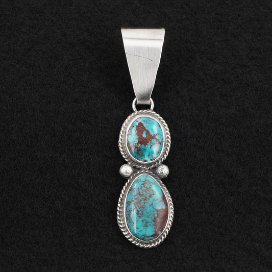 Eugene Gruber Turquoise & Sterling Silver Pendant