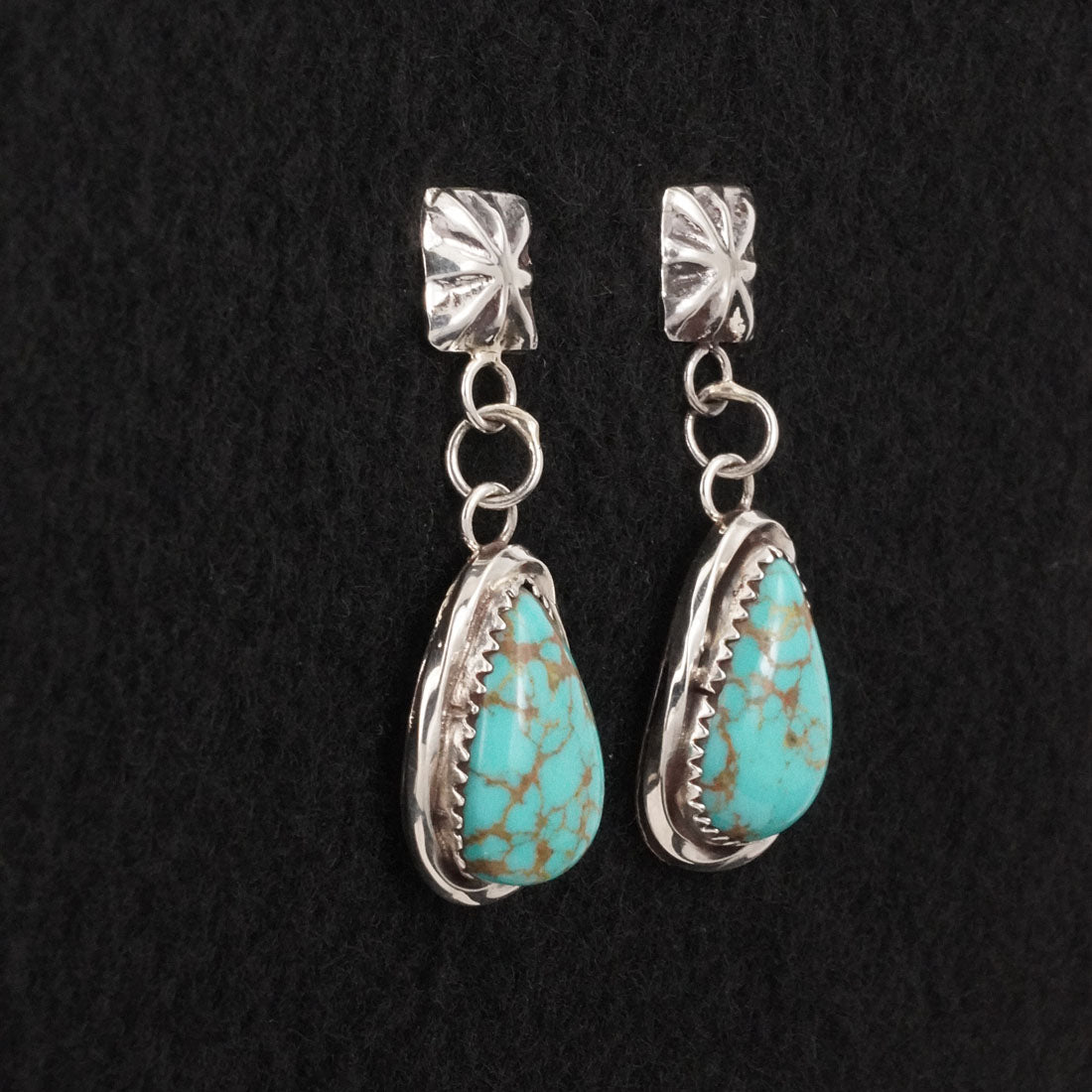 Ernest Hawthorne Turquoise & Sterling Silver Earrings