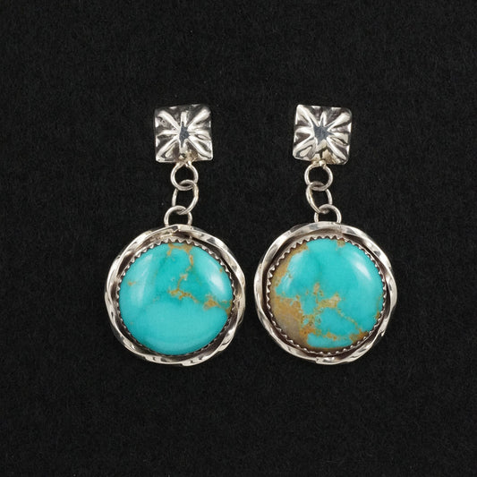 Ernest Hawthorne Turquoise & Sterling Silver Earrings