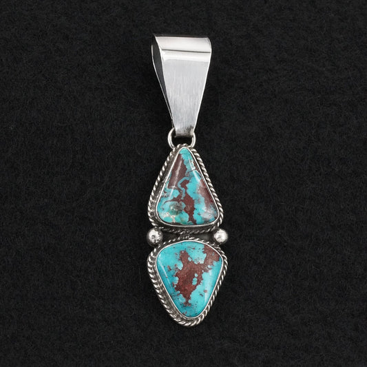 Eugene Gruber Turquoise & Sterling Silver Pendant