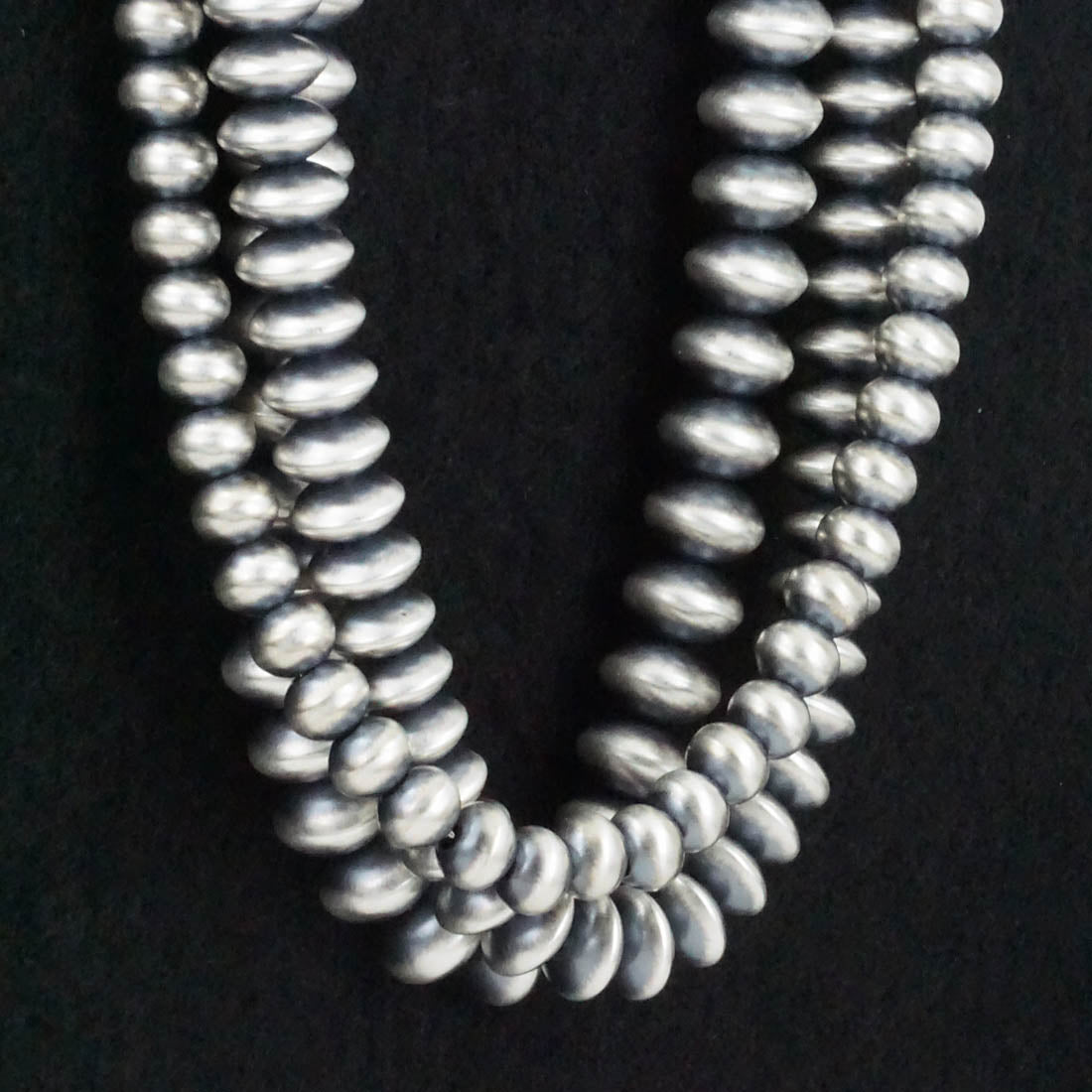 Dorinda Mariano Sterling Silver Navajo Pearl Necklace 24"